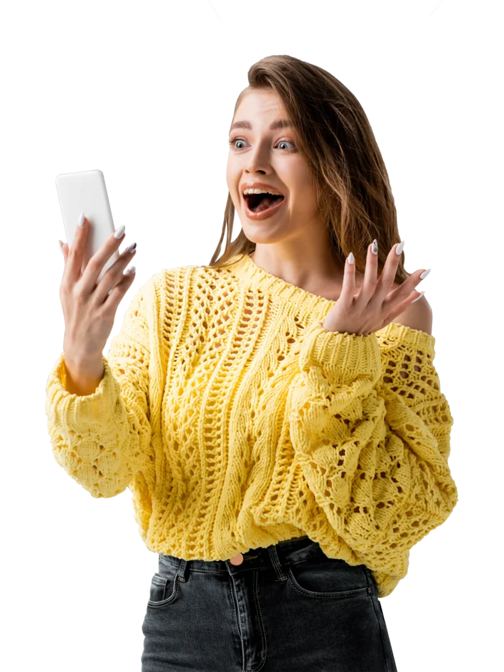 Cliente satisfeita com resultados de marketing digital