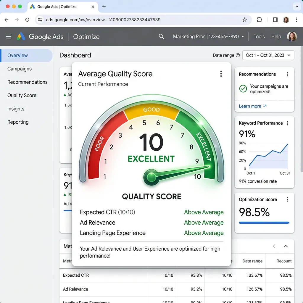 Índice de Qualidade do Google Ads: o que é, como funciona e como sair do QS 4 para o QS 8+