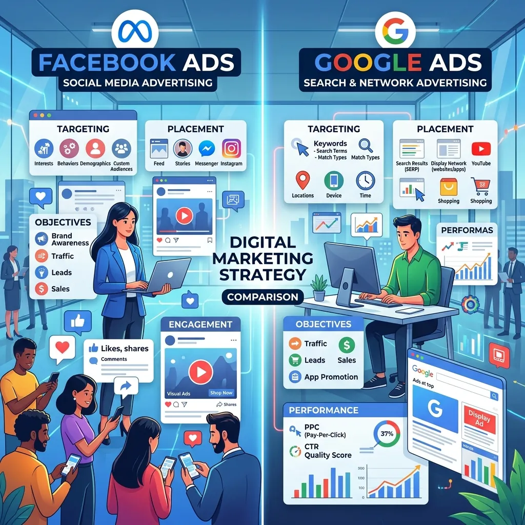 Meta Ads vs Google Ads: qual é melhor para o seu negócio local?